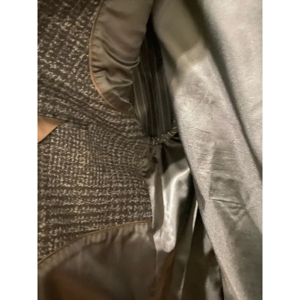 Banana Republic Tweed Blazer 48R Charcoal Wool Blend Sport‎ Coat Tailored
